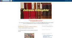 Desktop Screenshot of entraidebibliophile.blogspot.com