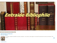 Tablet Screenshot of entraidebibliophile.blogspot.com