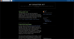 Desktop Screenshot of mydisasterkit.blogspot.com