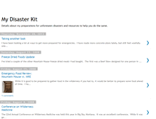 Tablet Screenshot of mydisasterkit.blogspot.com
