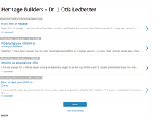 Tablet Screenshot of heritagebuilders-ledbetter.blogspot.com