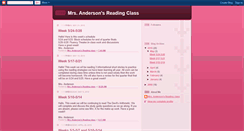 Desktop Screenshot of mrsandersonsreadingclass.blogspot.com