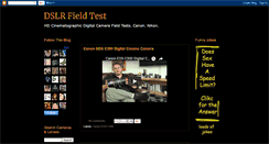 Desktop Screenshot of dslrfieldtest.blogspot.com