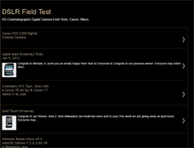 Tablet Screenshot of dslrfieldtest.blogspot.com