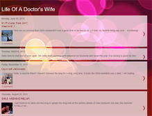Tablet Screenshot of lifeofadoctorswife.blogspot.com