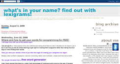 Desktop Screenshot of lexiwords.blogspot.com