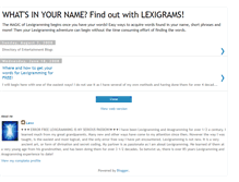 Tablet Screenshot of lexiwords.blogspot.com
