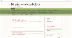 Desktop Screenshot of de-bolivia.blogspot.com