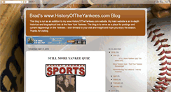 Desktop Screenshot of historyoftheyankees.blogspot.com