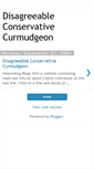 Mobile Screenshot of disagreeableconservativecurmudgeon.blogspot.com
