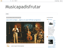 Tablet Screenshot of musicapadisfrutar.blogspot.com