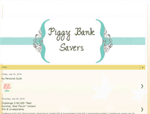 Tablet Screenshot of piggybanksavers.blogspot.com