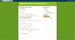 Desktop Screenshot of miscchaosofmarcodonner.blogspot.com