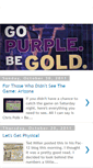 Mobile Screenshot of gopurplebegold.blogspot.com