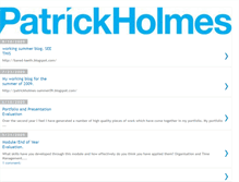 Tablet Screenshot of patrickholmes.blogspot.com