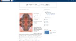 Desktop Screenshot of intentionaltheater.blogspot.com