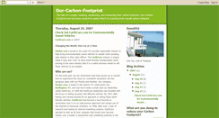 Desktop Screenshot of our-carbon-footprint.blogspot.com