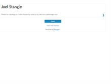 Tablet Screenshot of joelstangle.blogspot.com