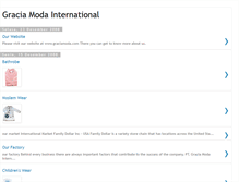 Tablet Screenshot of graciamodainternational.blogspot.com