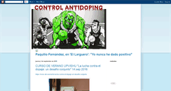 Desktop Screenshot of controlantidoping.blogspot.com