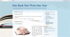 Desktop Screenshot of onebookoneweekoneyear.blogspot.com