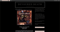 Desktop Screenshot of devoureddeath.blogspot.com