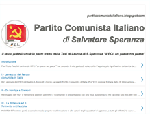 Tablet Screenshot of partitocomunistaitaliano.blogspot.com