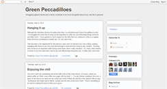 Desktop Screenshot of greenpeccadilloes.blogspot.com