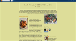 Desktop Screenshot of eatwellthinkwellbewell.blogspot.com