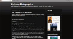 Desktop Screenshot of chine-metaphysics.blogspot.com
