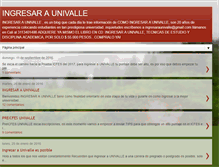 Tablet Screenshot of ingresaraunivalle.blogspot.com