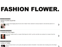 Tablet Screenshot of fashionflowerblog.blogspot.com