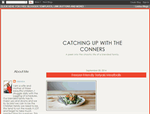 Tablet Screenshot of catchingupwiththeconners.blogspot.com