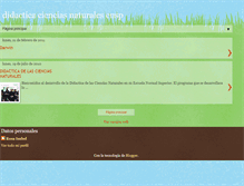 Tablet Screenshot of cienciasensp.blogspot.com