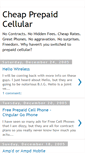 Mobile Screenshot of cheapprepaidcellular.blogspot.com