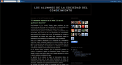 Desktop Screenshot of losalumnosdelasociedaddelconocimiento.blogspot.com