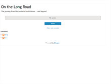 Tablet Screenshot of jenonthelongroad.blogspot.com