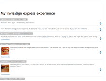 Tablet Screenshot of my-invisalign-express-experience.blogspot.com