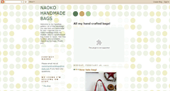 Desktop Screenshot of naokohandmadebags.blogspot.com