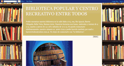 Desktop Screenshot of bibliotecaentretodos.blogspot.com