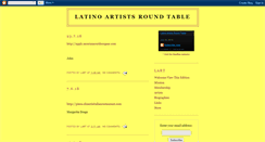 Desktop Screenshot of latinoartistsroundtable.blogspot.com