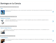 Tablet Screenshot of domingosenlaciencia.blogspot.com