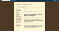 Desktop Screenshot of christiannewsscotland.blogspot.com