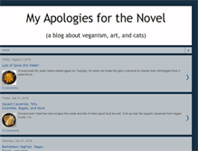 Tablet Screenshot of myapologiesforthenovel.blogspot.com