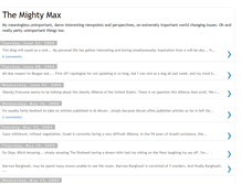 Tablet Screenshot of mightymax.blogspot.com