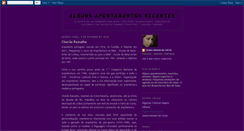 Desktop Screenshot of algunsapontamentosrecentes.blogspot.com
