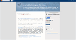 Desktop Screenshot of invertedmetallurgicalmicroscope.blogspot.com