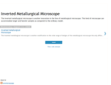 Tablet Screenshot of invertedmetallurgicalmicroscope.blogspot.com