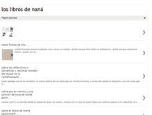 Tablet Screenshot of loslibrosdenana.blogspot.com