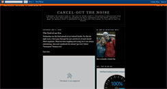 Desktop Screenshot of canceloutthenoise.blogspot.com